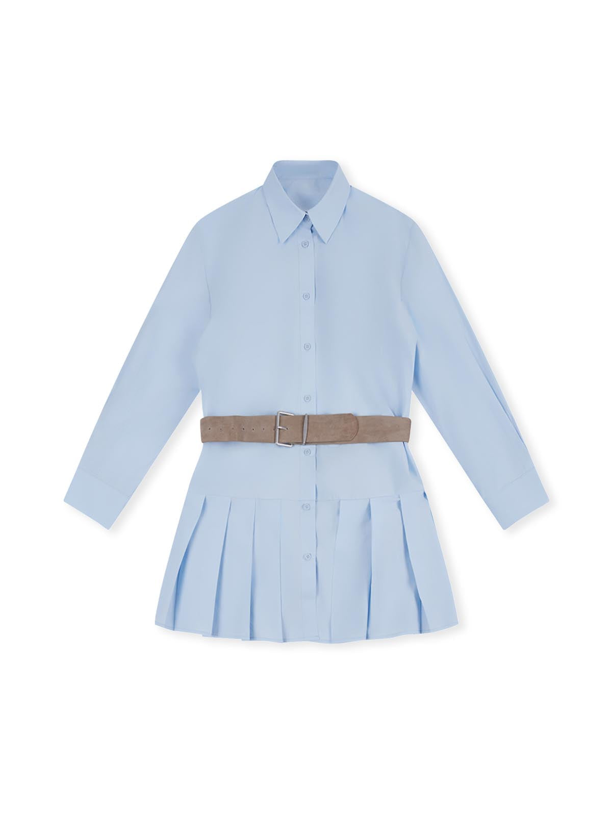 ASOBIO Pleated Mini Dress