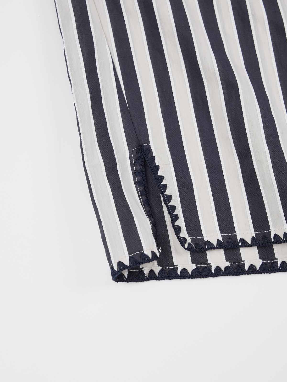 ASOBIO Striped Relaxed Shirt