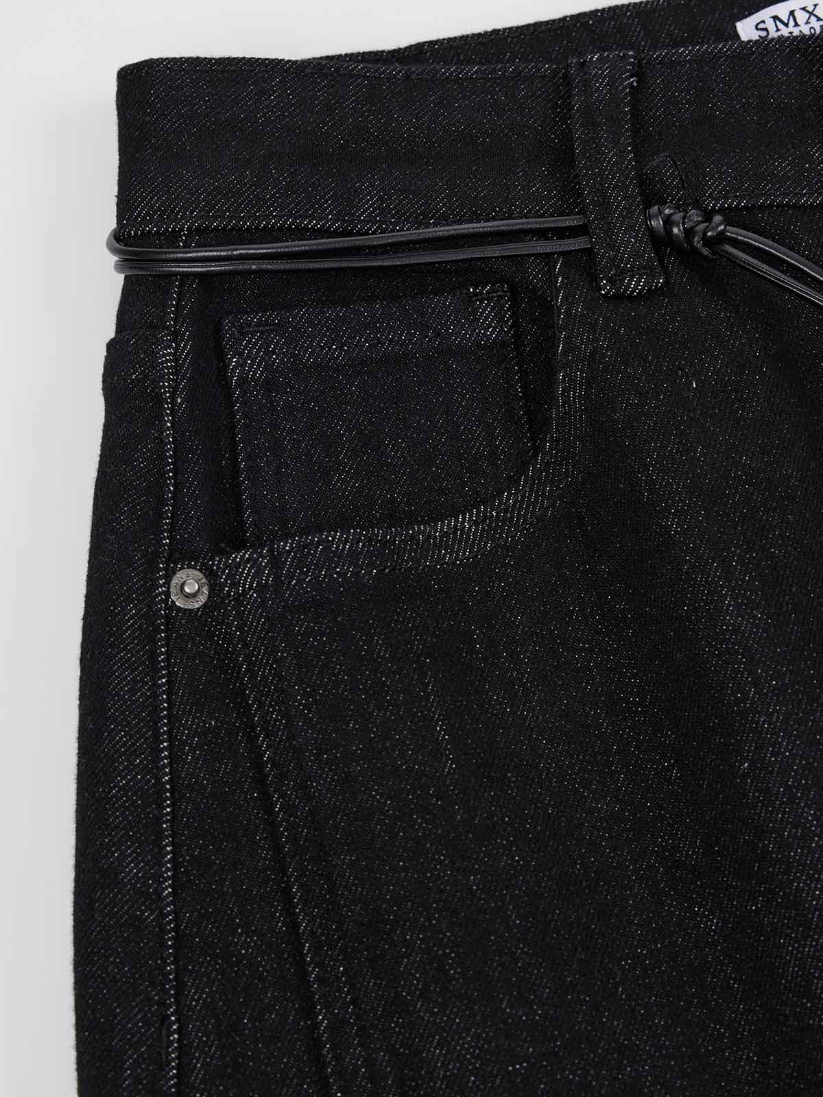 ASOBIO Stretch Denim Slit Midi Skirt