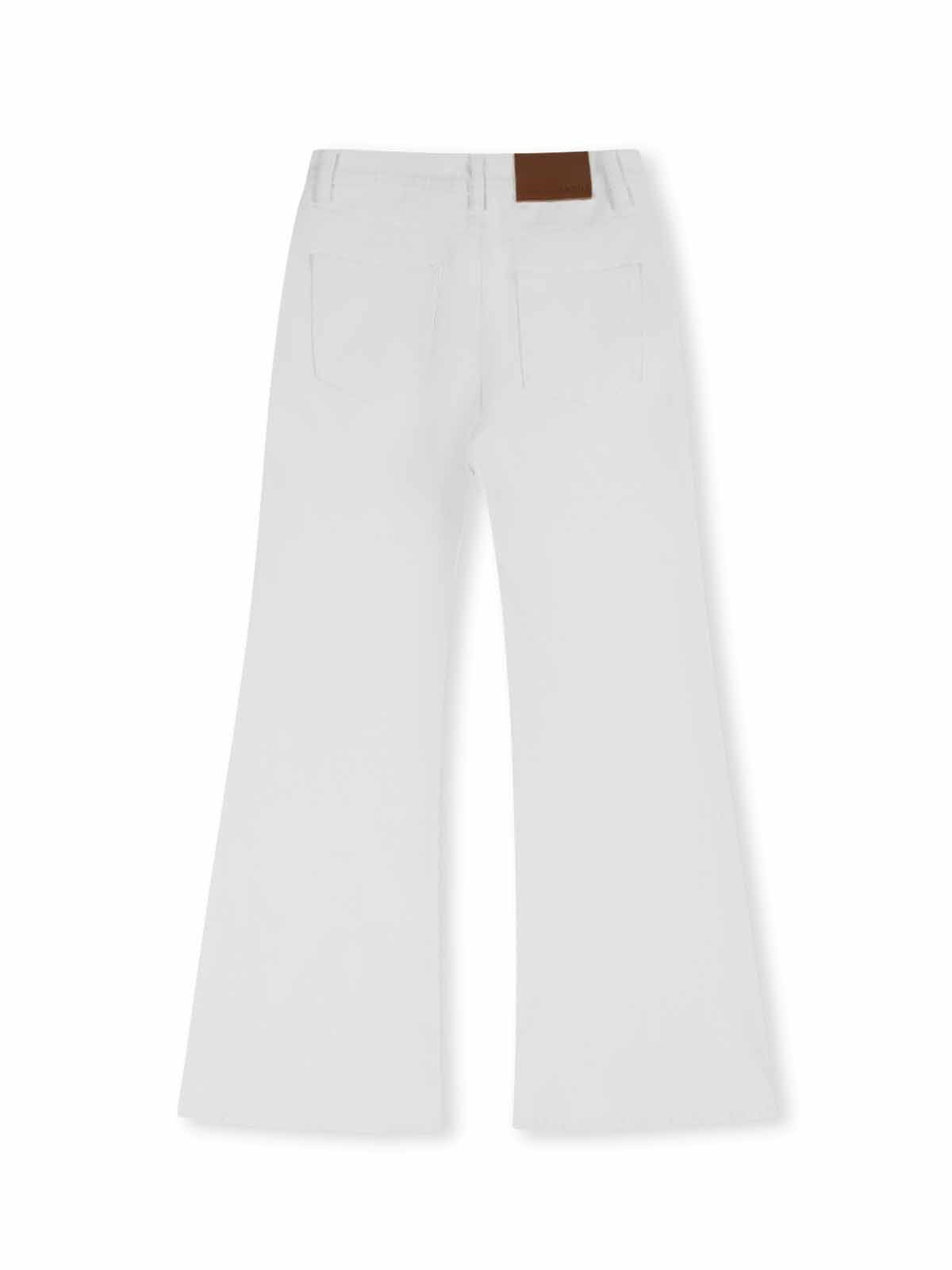 ASOBIO Mid-High Waist Flared Skinny Jeans