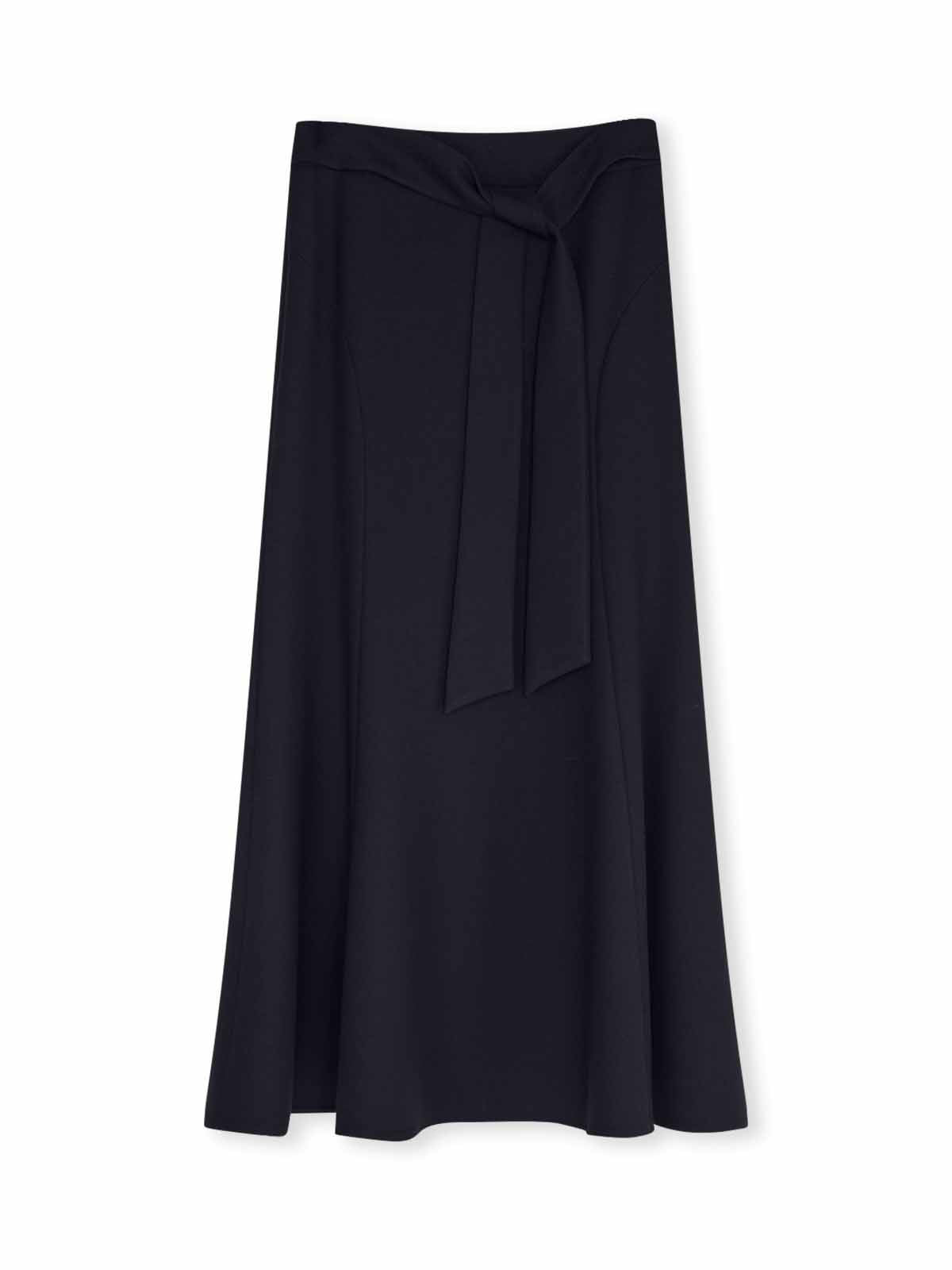 ASOBIO Stretch Knit Tie-Waist Skirt
