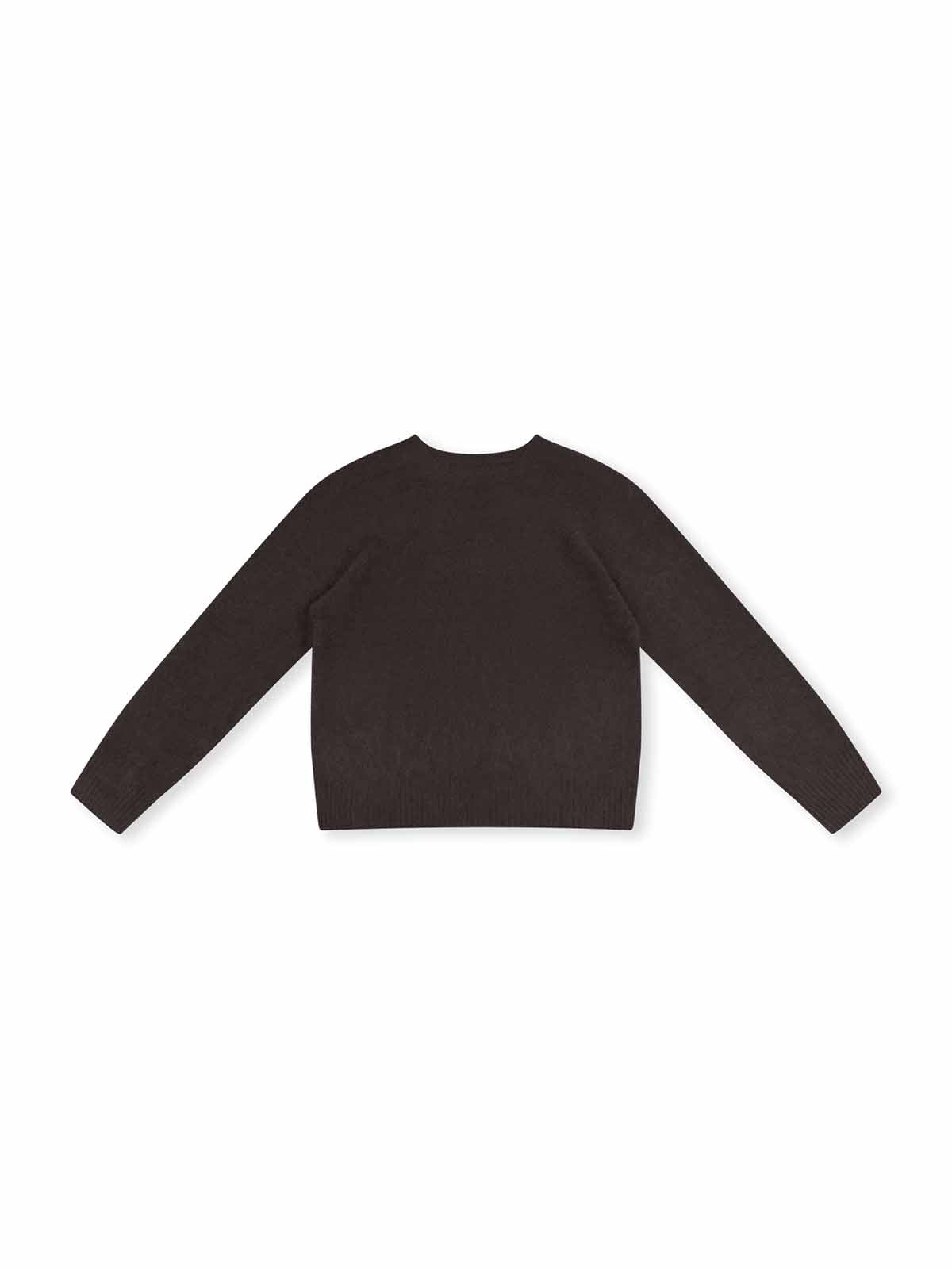 ASOBIO Wool-Cashmere Crewneck Pullover Sweater