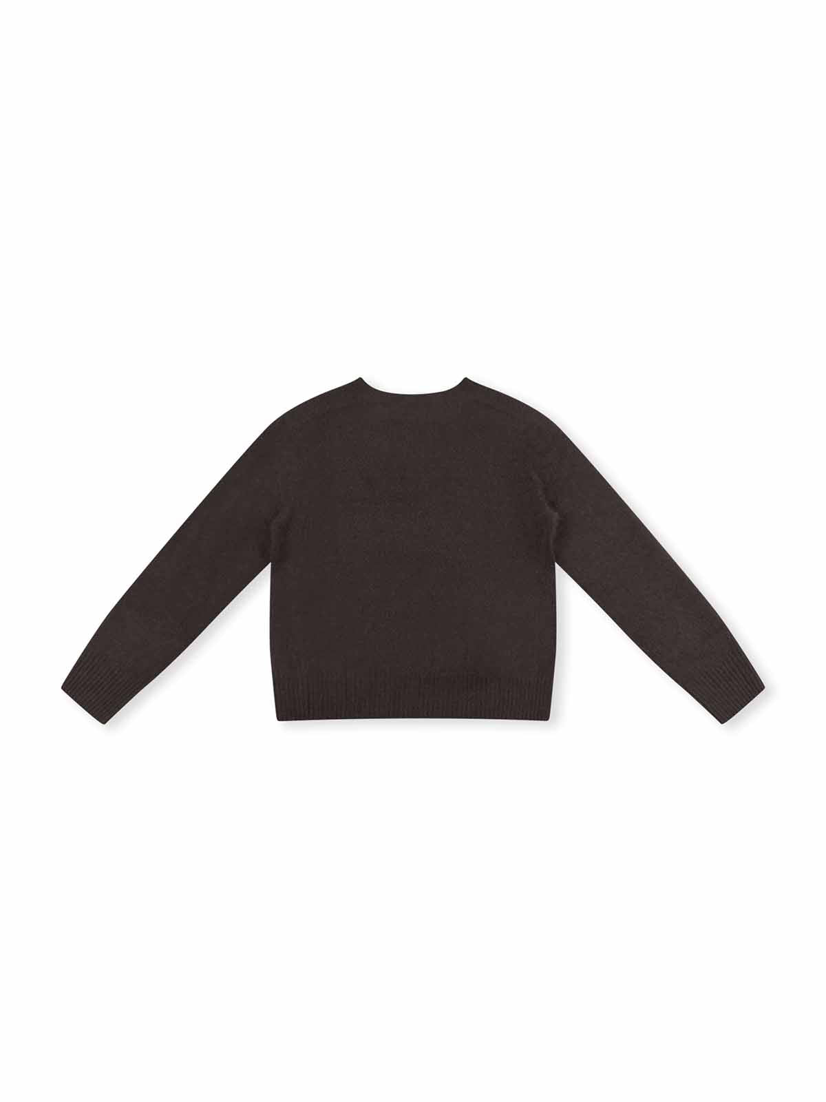 ASOBIO Wool-Cashmere Crewneck Pullover Sweater
