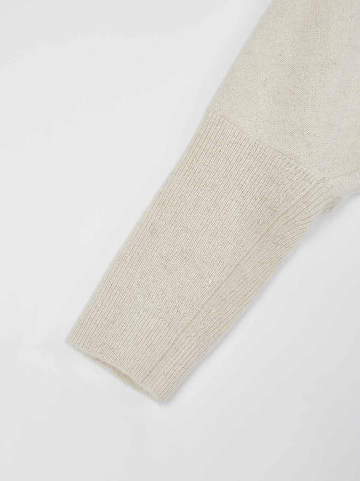 ASOBIO Yak Wool Blend Raglan Pullover Sweater