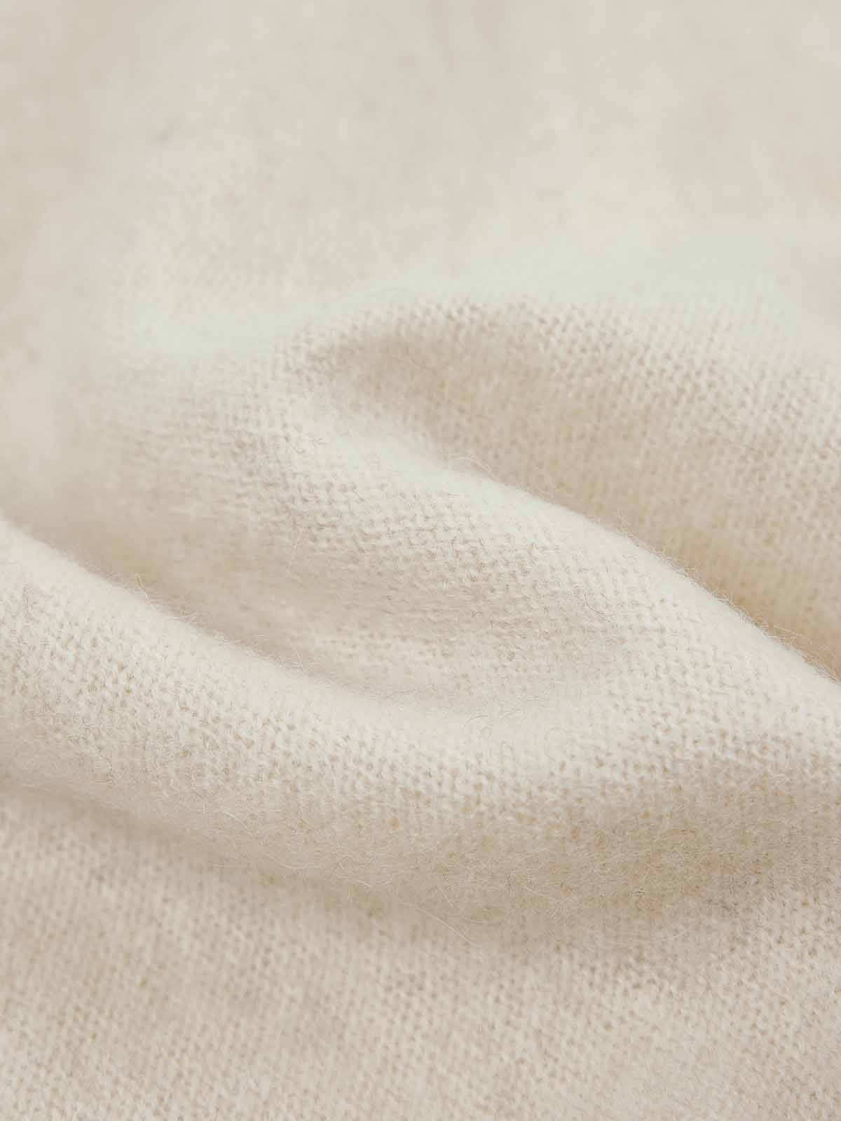 ASOBIO Yak Wool Blend Raglan Pullover Sweater