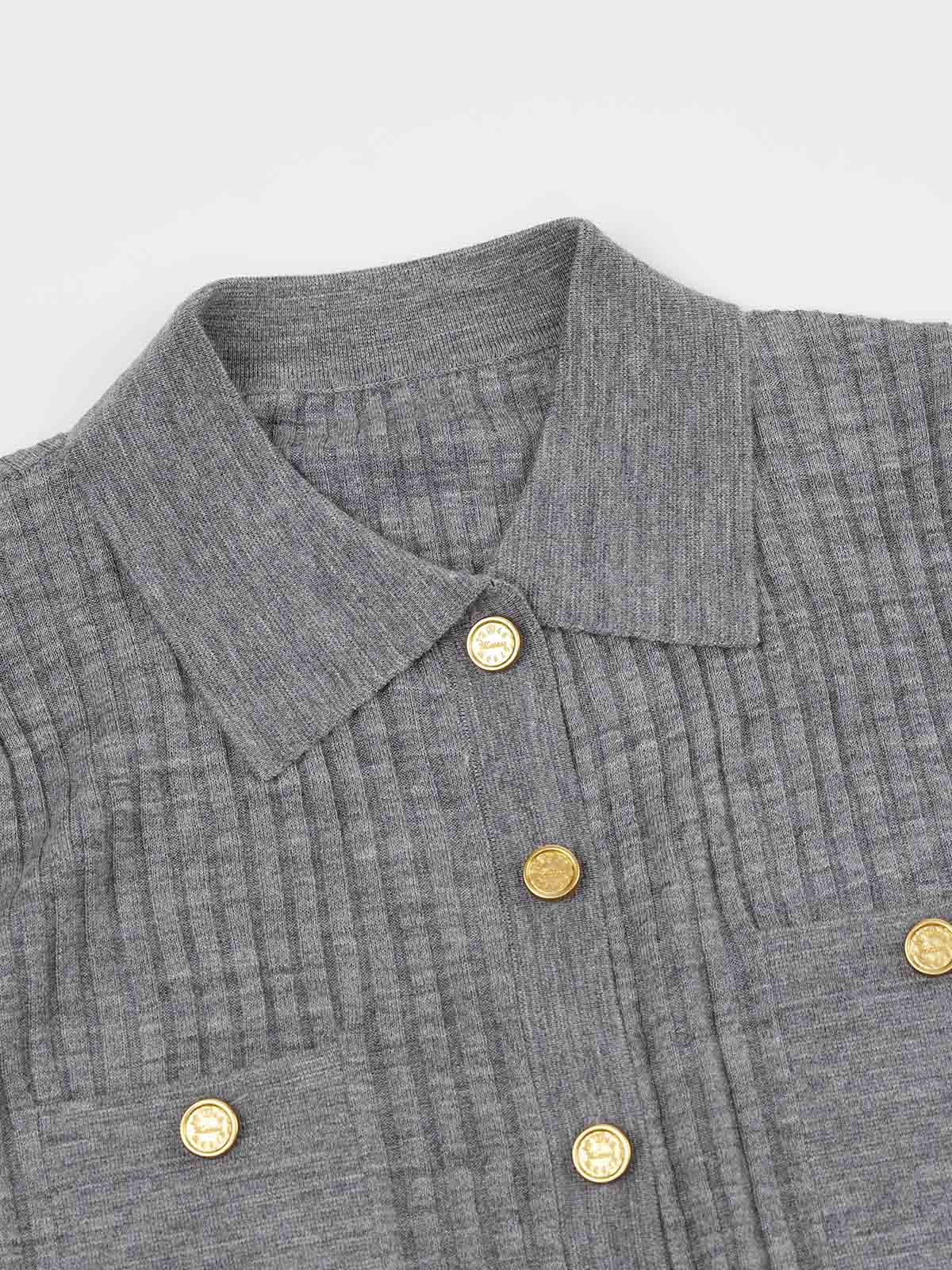 ASOBIO Ribbed Wool-Blend Cardigan