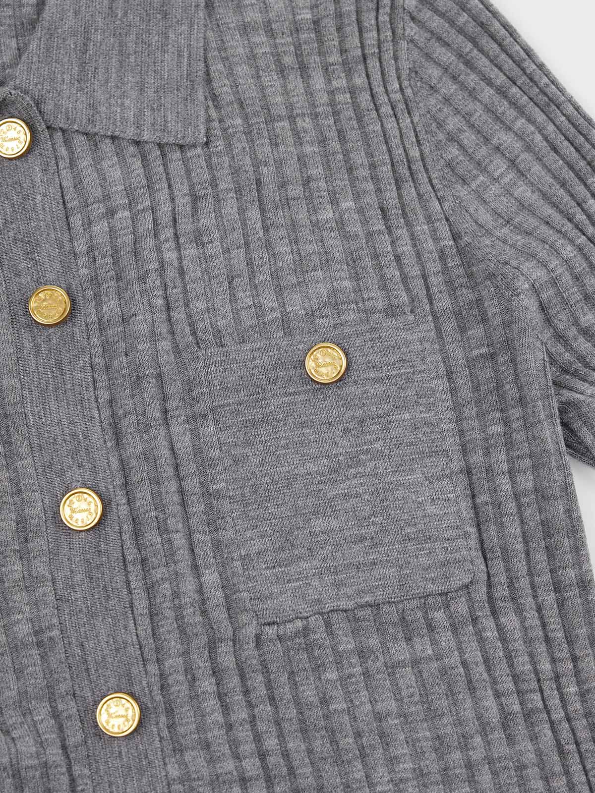 ASOBIO Ribbed Wool-Blend Cardigan