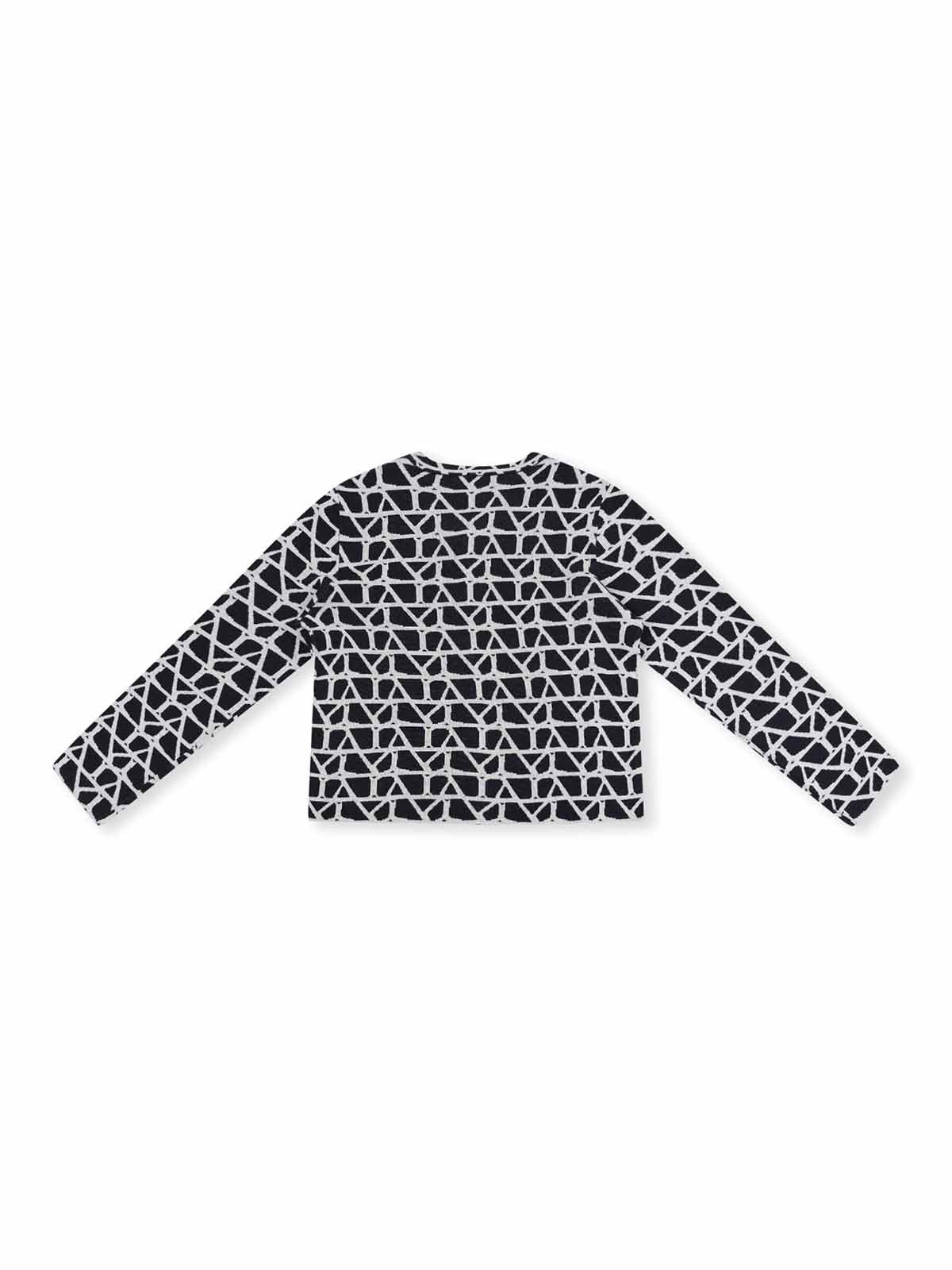 ASOBIO Wool Blend Textured Cardigan