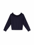 ASOBIO Wool Blend Ruffled Pullover Sweater